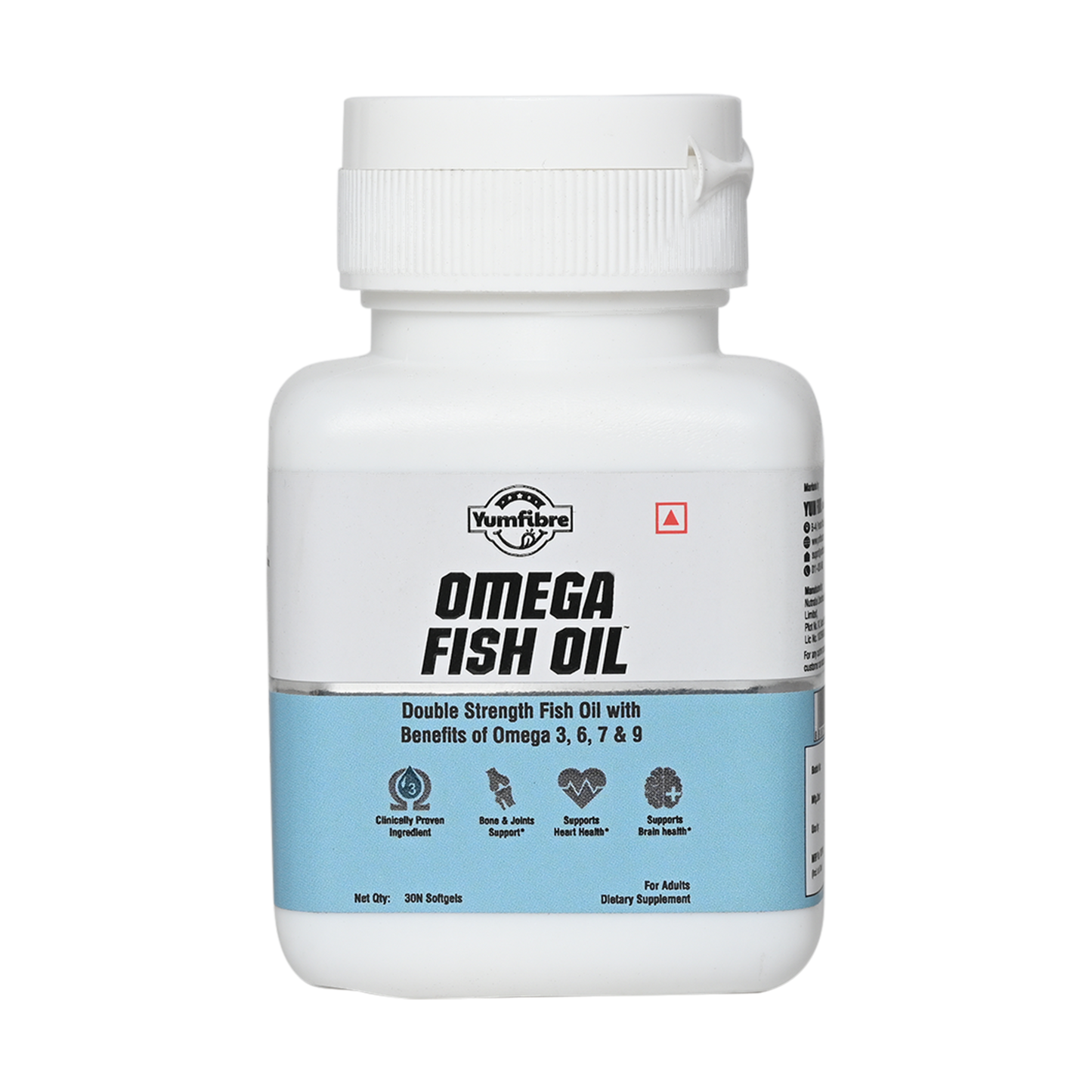 Omega Fish Oil 3, 6, 7 & 9 | Double Strength Fish Oil with Clinically Proven Ingredients