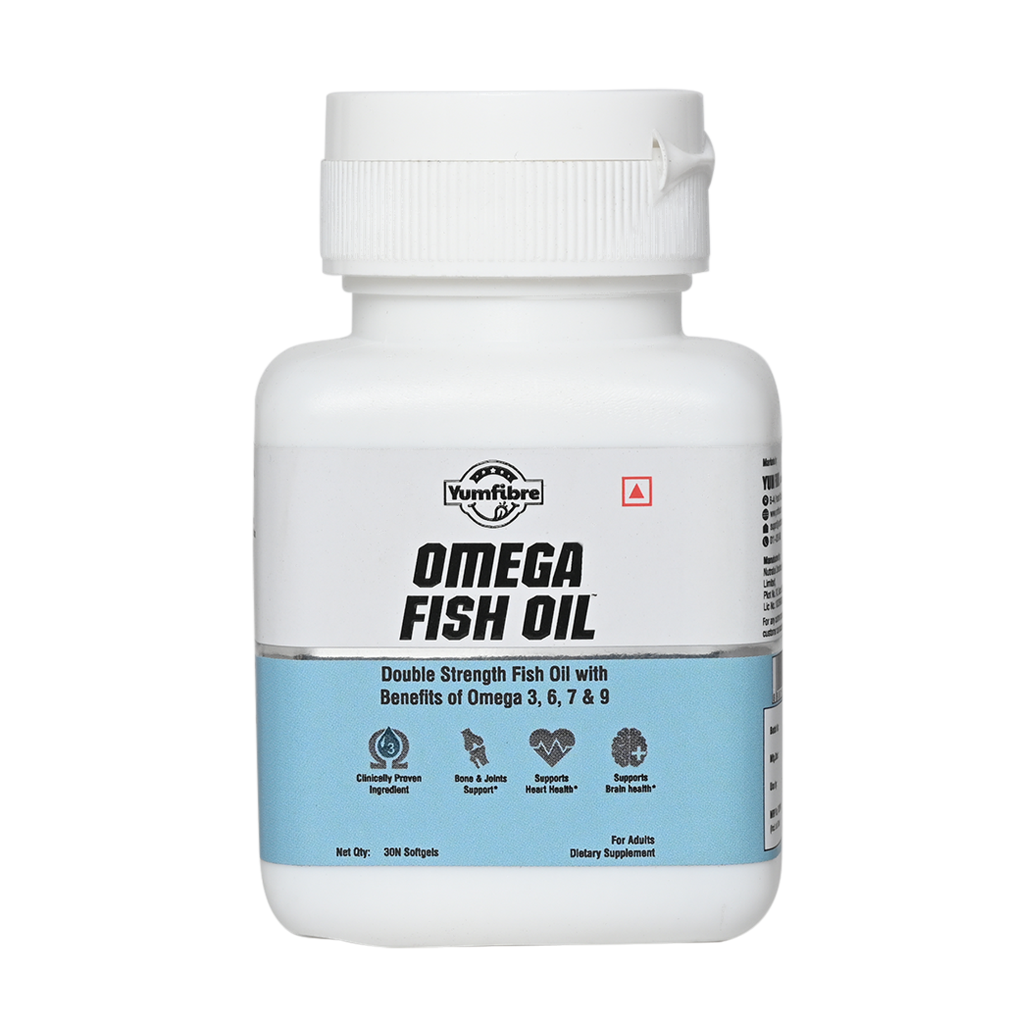 Omega Fish Oil 3, 6, 7 & 9 | Double Strength Fish Oil with Clinically Proven Ingredients