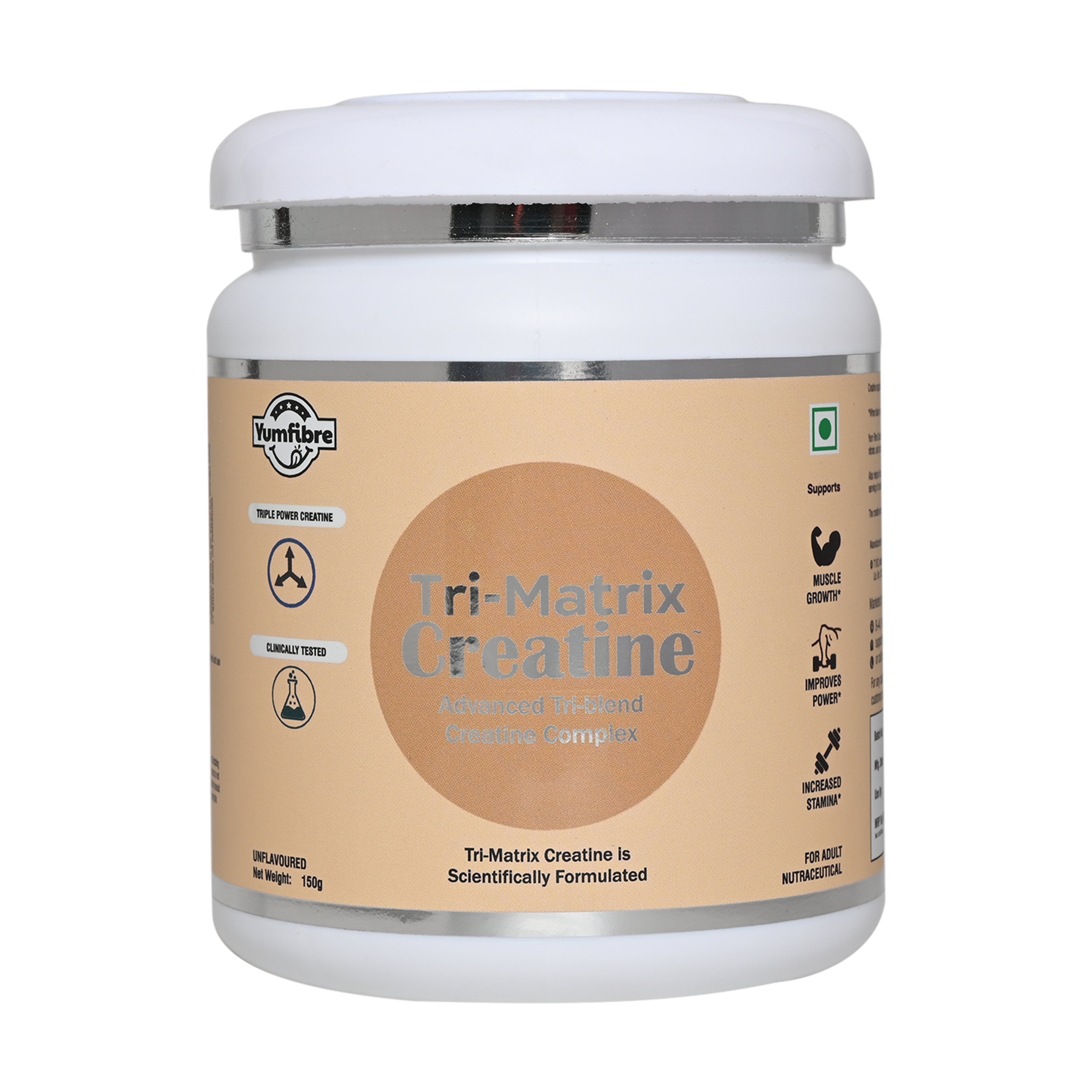 Tri-Matrix Creatine | Advanced Tri Blend with Monohydrate Hydrochloride Nitrate