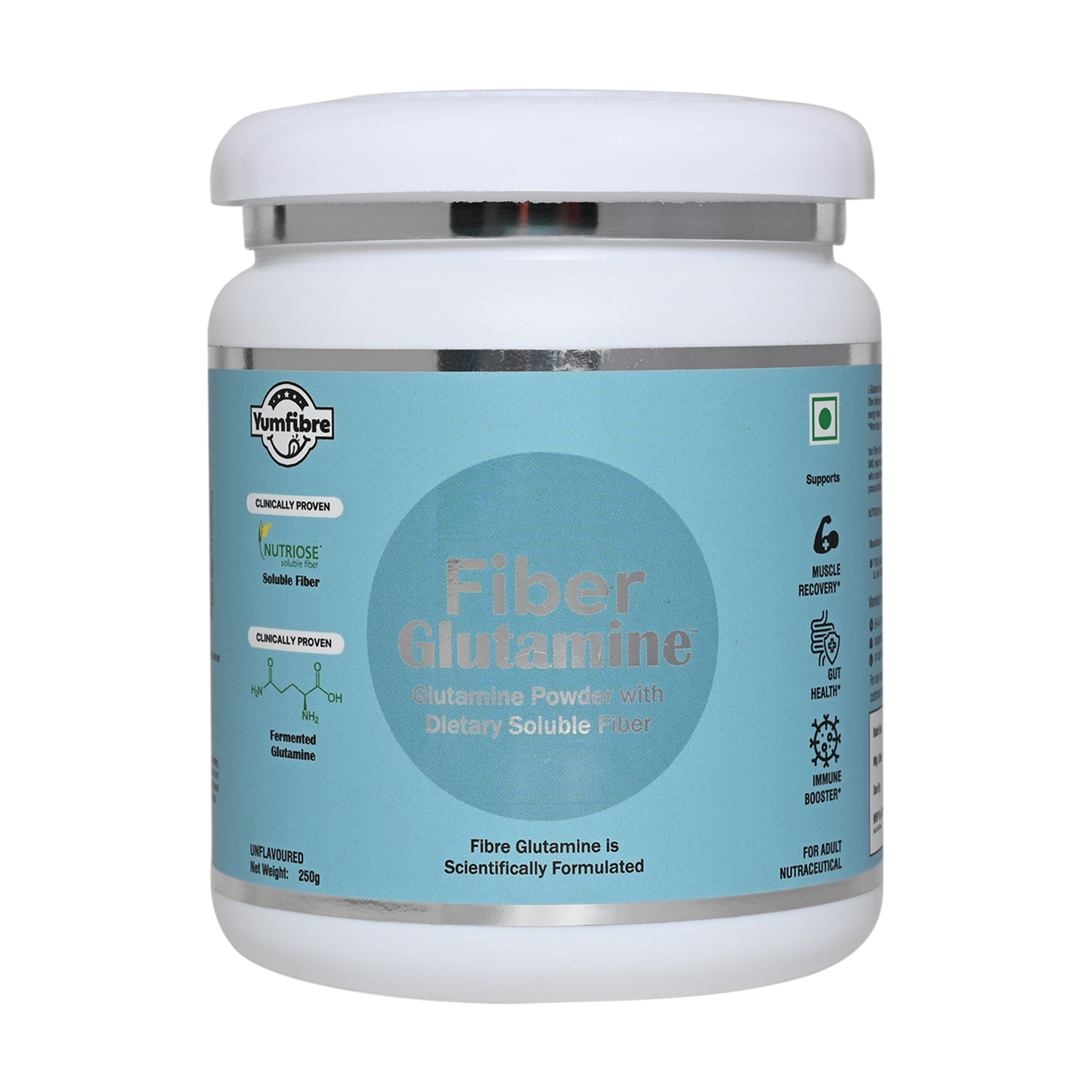 Fiber Glutamine | Plant Based Glutamine | Fermented Glutamine with Nutriose