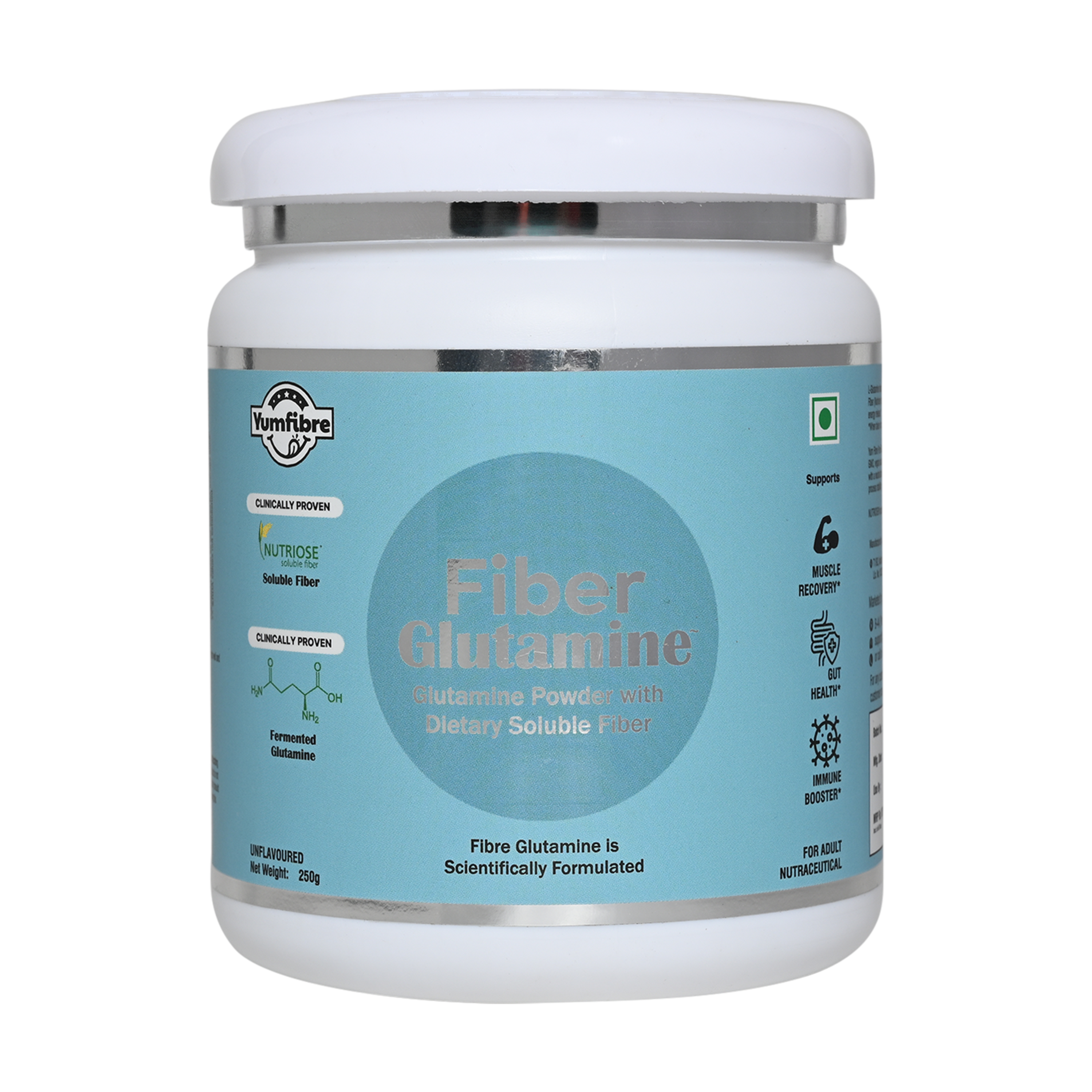 Fiber Glutamine | Plant Based Glutamine | Fermented Glutamine with Nutriose