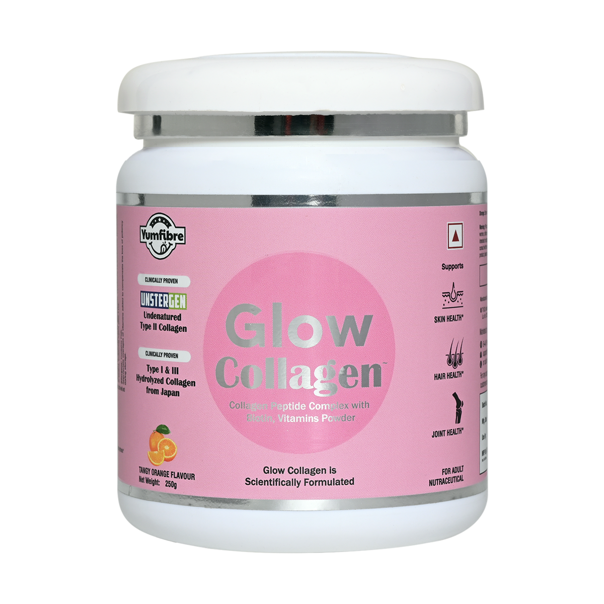 Glow Collagen | Marine Hydrolyzed Type I & III | Unstergen Undenatured Type II