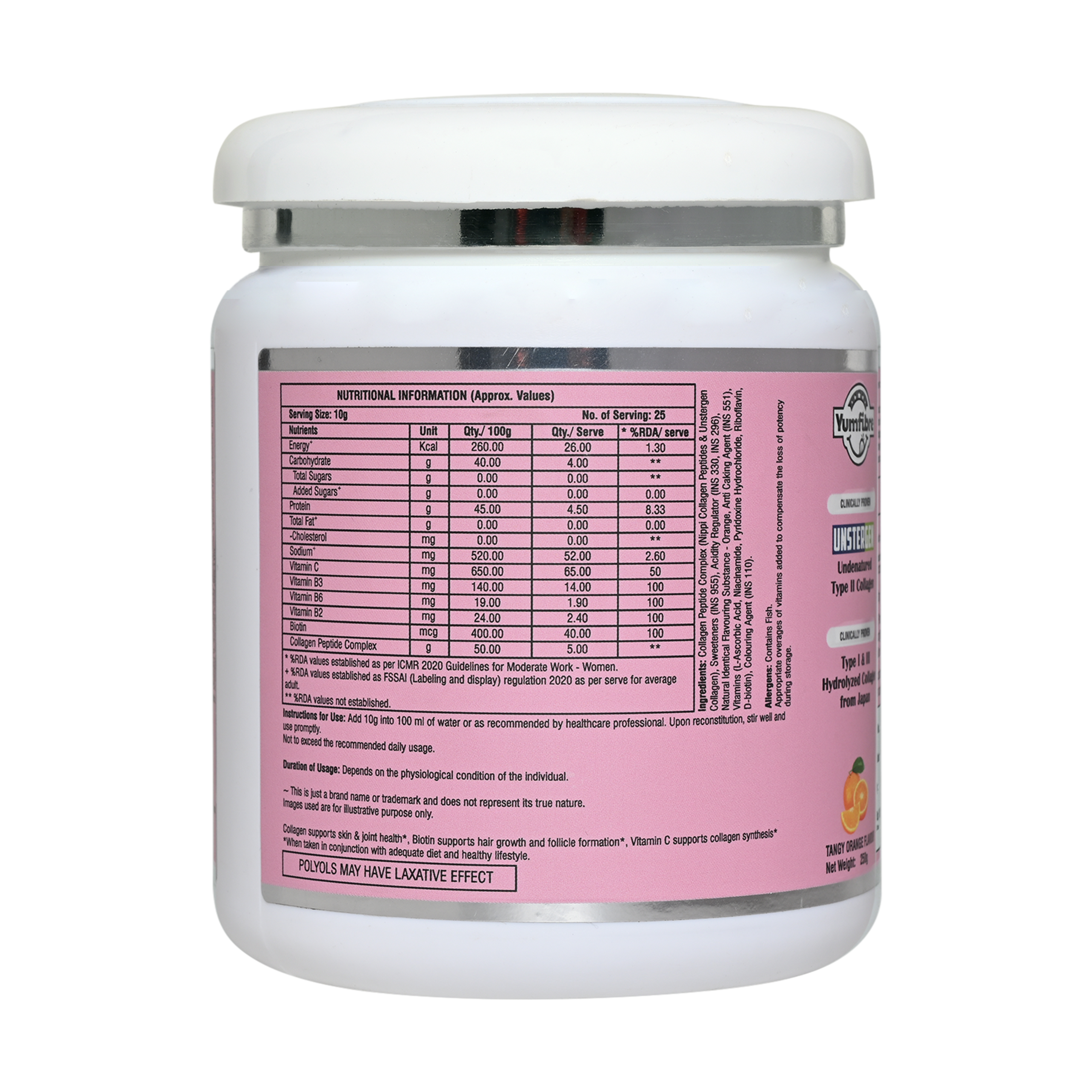 Glow Collagen | Marine Hydrolyzed Type I & III | Unstergen Undenatured Type II