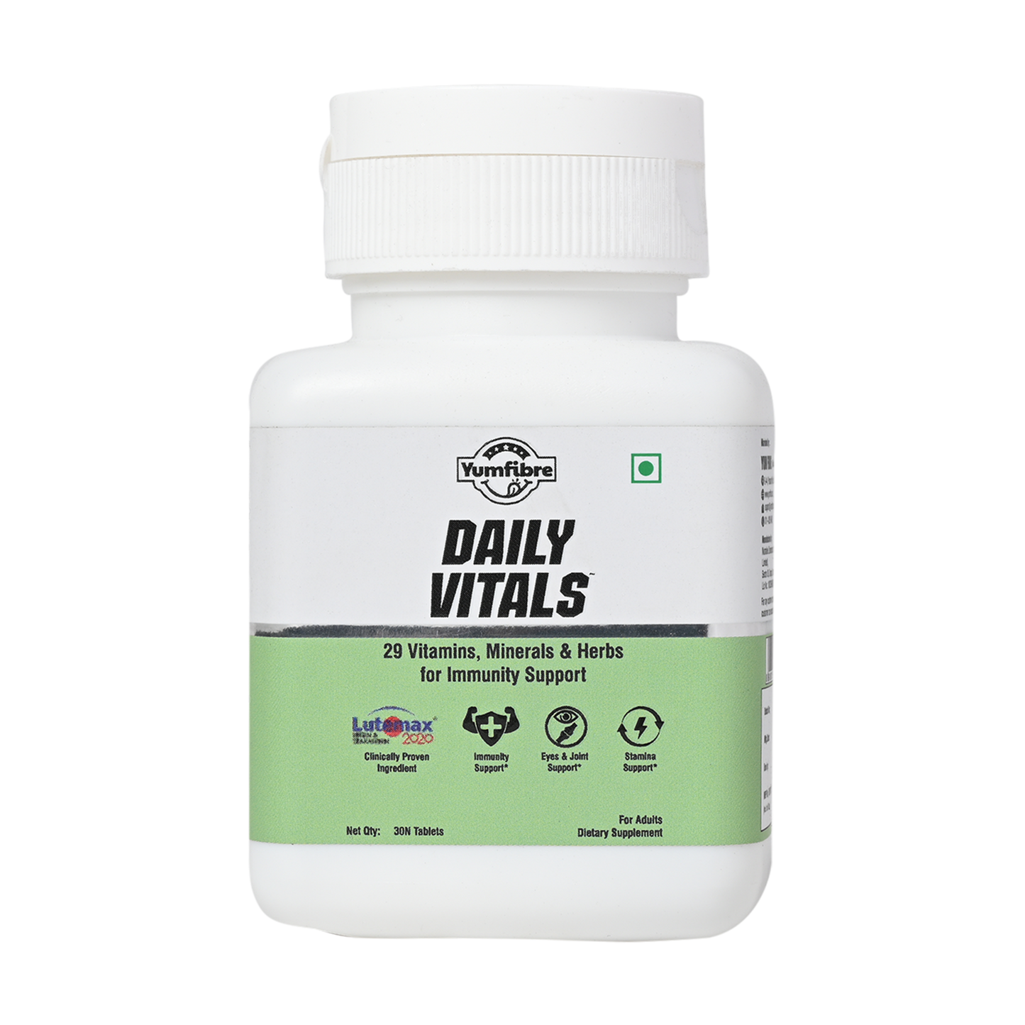 Daily Vitals Multivitamin | Clinically Proven Ingredients Lutemax | 29 Vitamins, Minerals & Herbs for Immunity Support