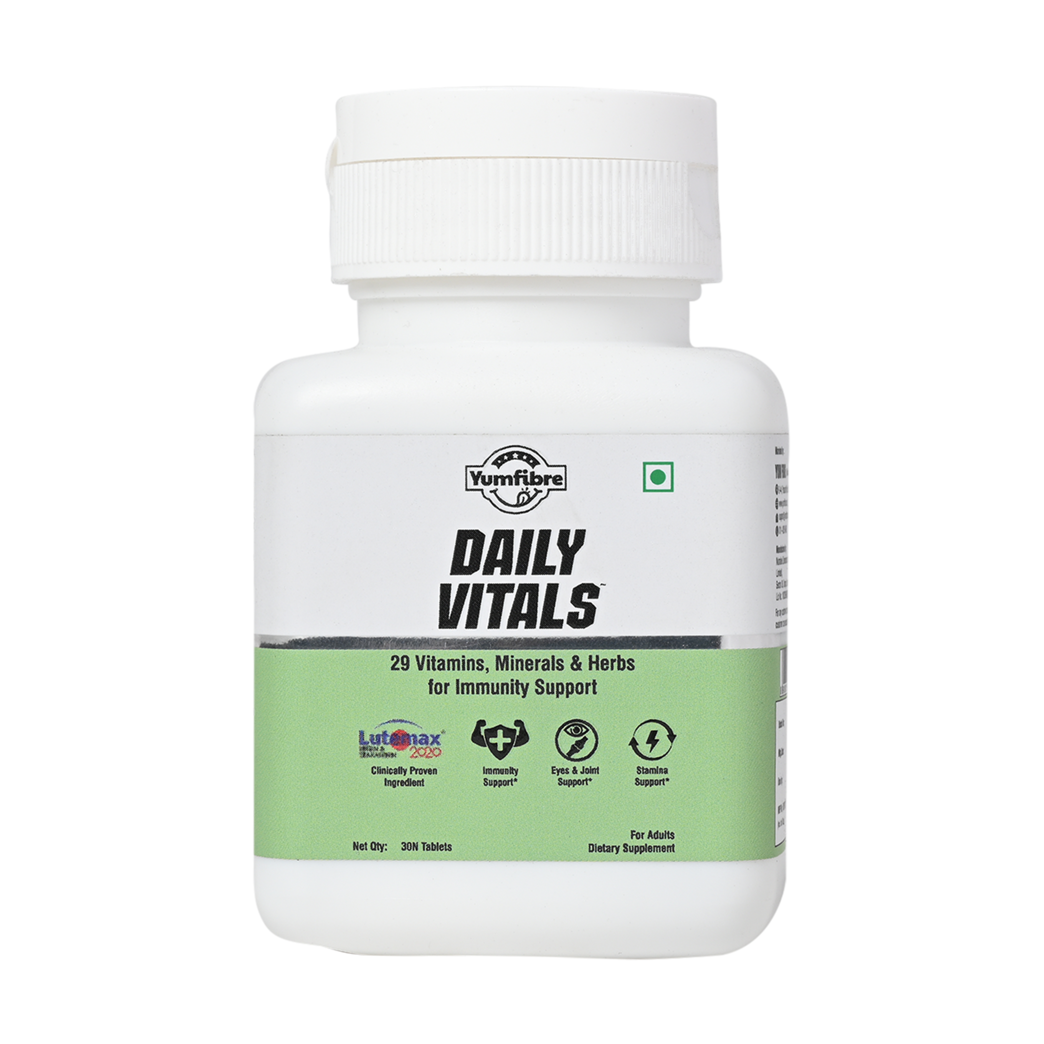 Daily Vitals Multivitamin | Clinically Proven Ingredients Lutemax | 29 Vitamins, Minerals & Herbs for Immunity Support