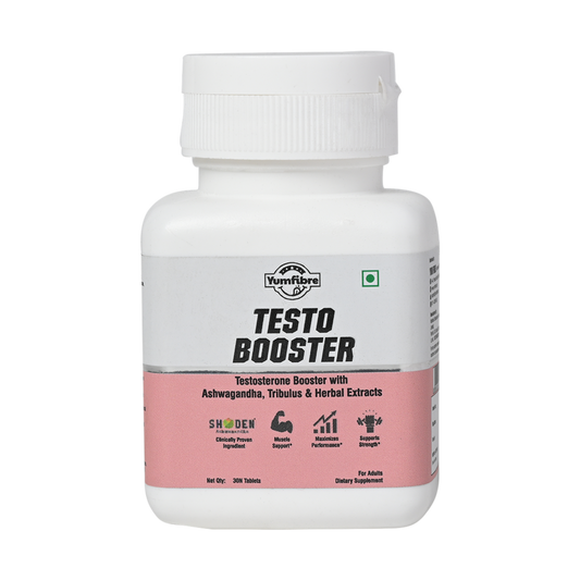 Testo Booster | Clinically Proven Ingredient Shuden Ashwagandha | Testosterone Booster with Ashwagandha, Tribulus & Herbal Extracts