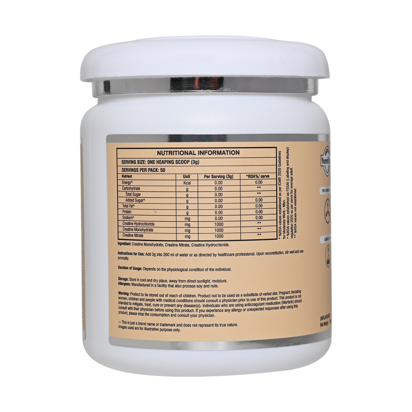 Tri-Matrix Creatine | Advanced Tri Blend with Monohydrate Hydrochloride Nitrate