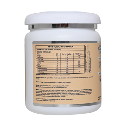 Tri-Matrix Creatine | Advanced Tri Blend with Monohydrate Hydrochloride Nitrate