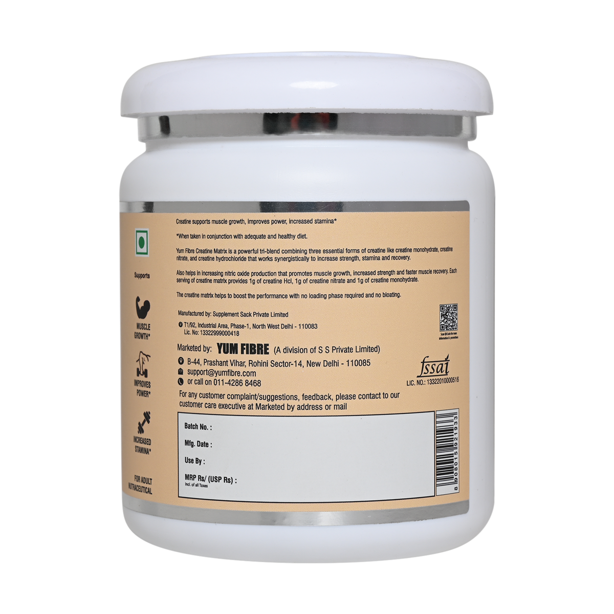 Tri-Matrix Creatine | Advanced Tri Blend with Monohydrate Hydrochloride Nitrate