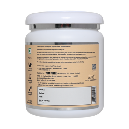 Tri-Matrix Creatine | Advanced Tri Blend with Monohydrate Hydrochloride Nitrate